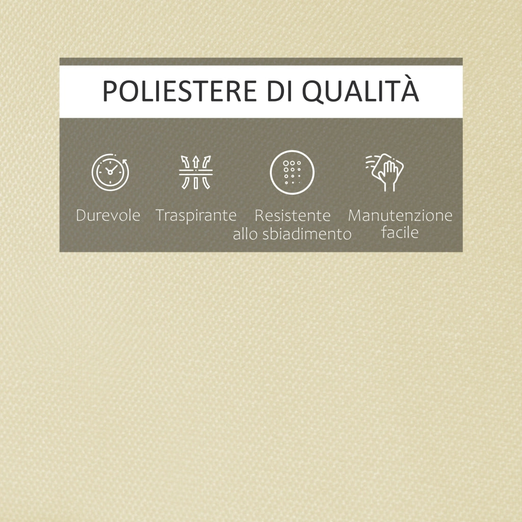 Cuscino per lettino prendisole ¨C zephmum ¨C 198x53x5cm bianco crema