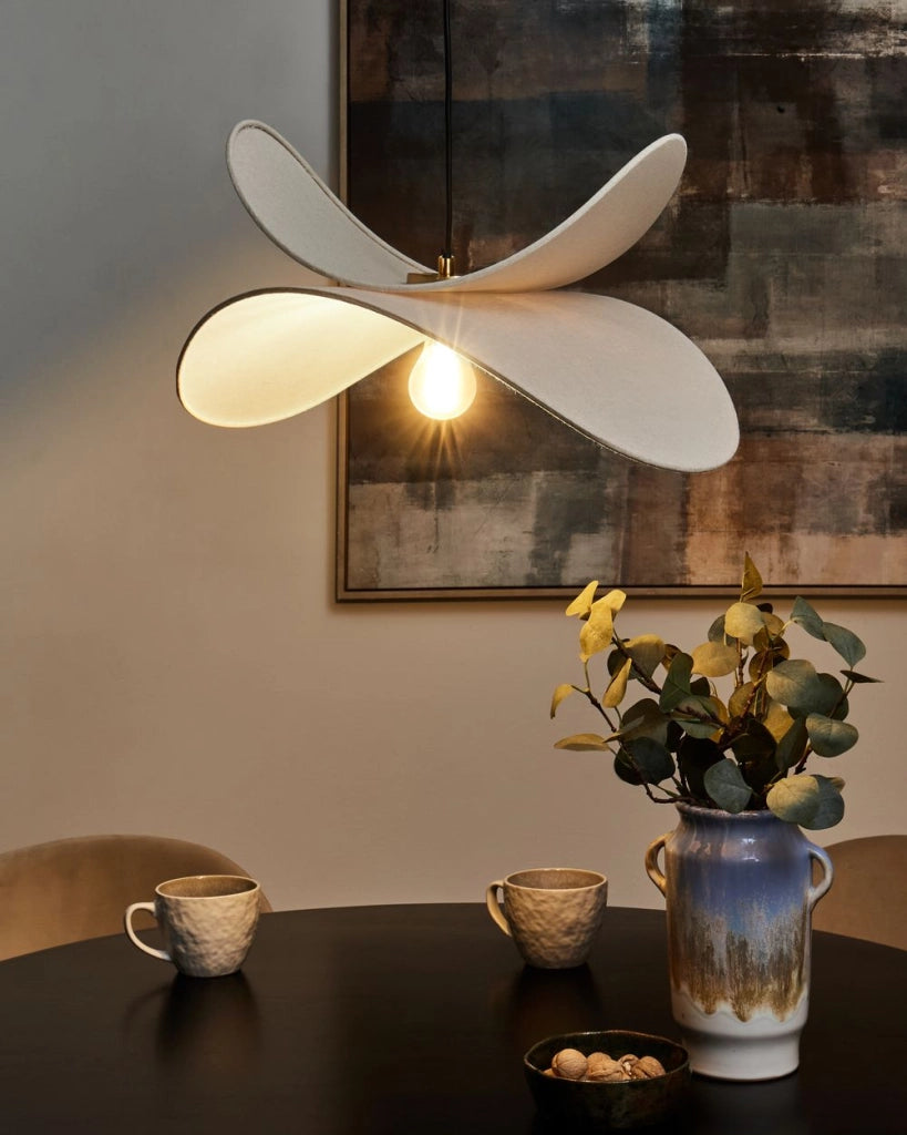 Lampada a sospensione moderna plafoniera beige lampadina a vista paralume in tessuto di lino Retro Vintage