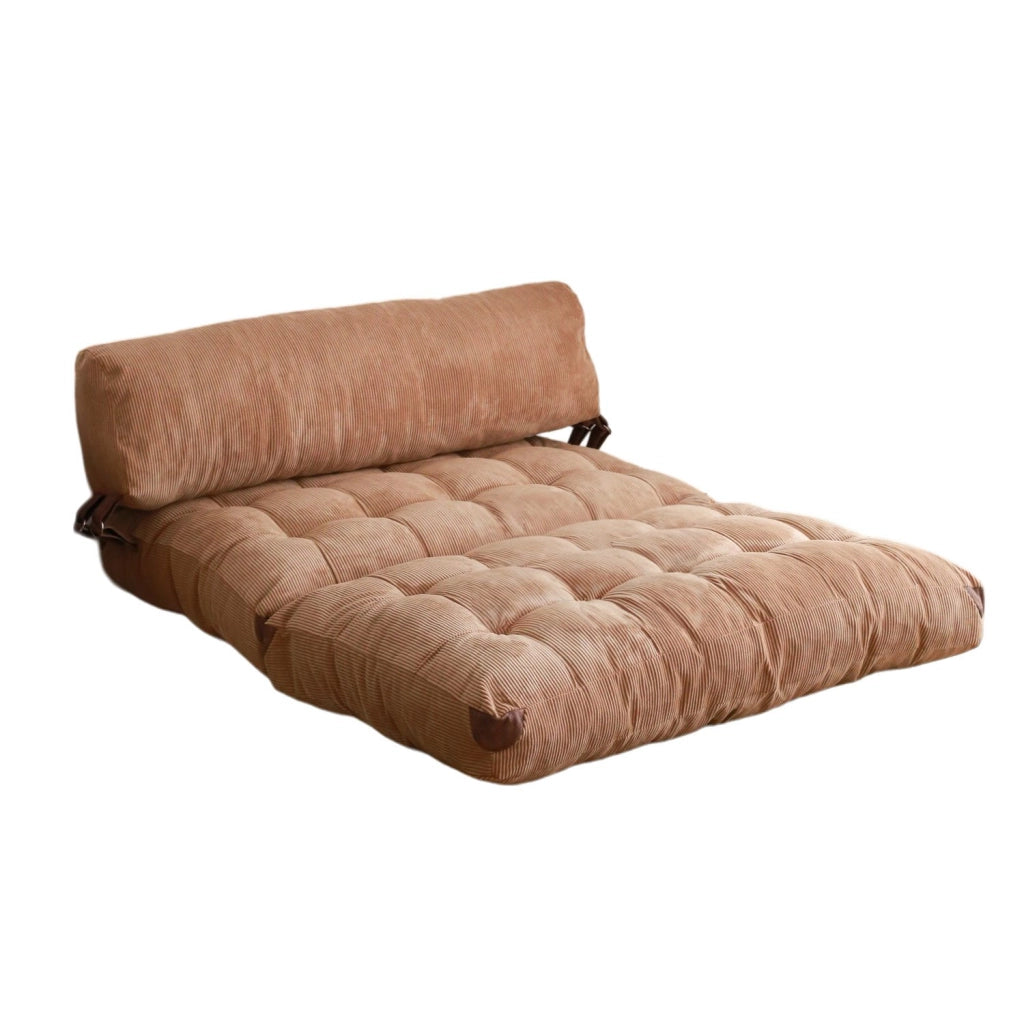 Divano letto in tessuto "Fold" a 2 posti - 120 x 75 x 79 cm - Marrone