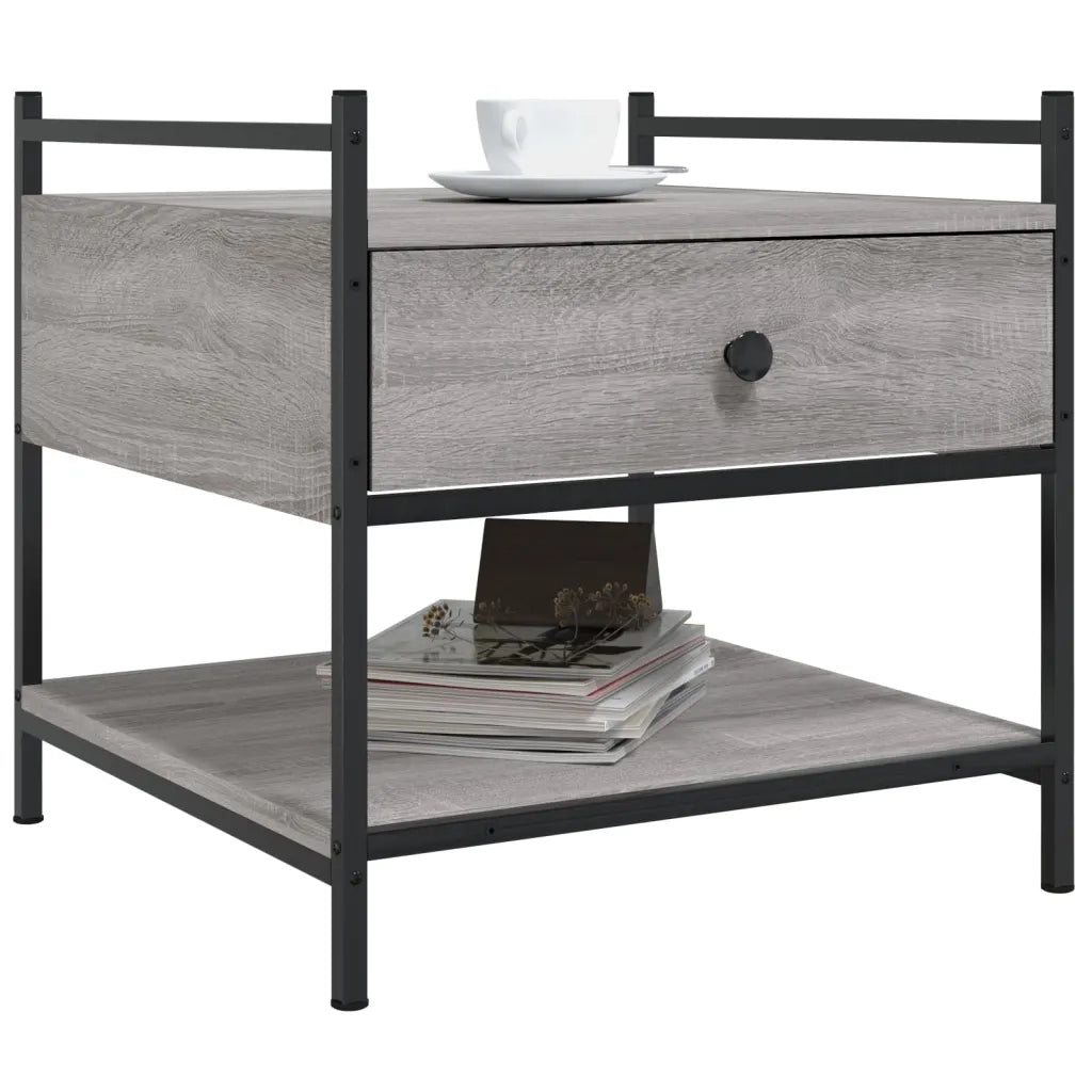 Tavolino da Salotto Grigio Sonoma 50x50x50 cm Legno Multistratocod mxl 106734