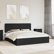 Struttura del letto Nero 200 x 200 cm Legno Ingegnerizzato 3412561