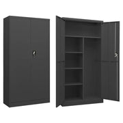 Armadio con Ripiani Antracite 90x40x180 cm in Acciaiocod mxl 80438