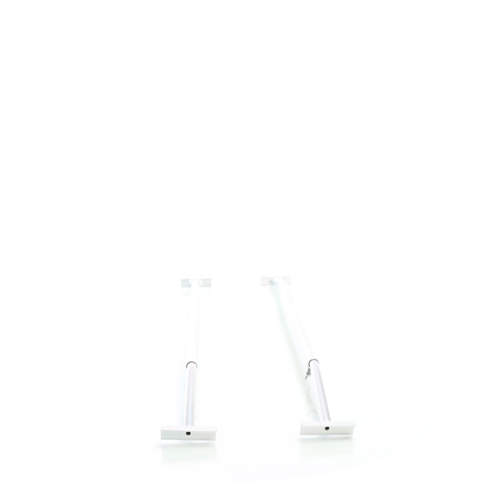 Staffe telo per rimorchi leggeri e carrelli appendice, 2 barre allungabili 100-145cm, in alluminio