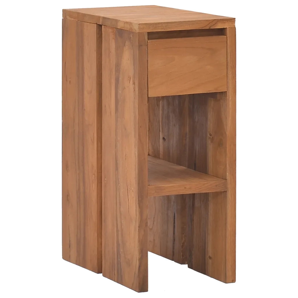 Comodino 20x35x50 cm in Legno Massello di Teak