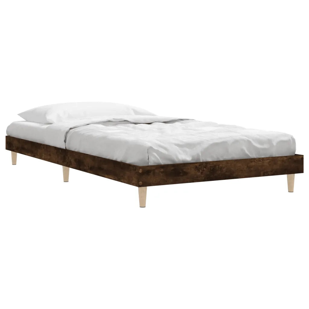 Giroletto senza Materasso Rovere Fumo 90x200 cm in Truciolato 832066