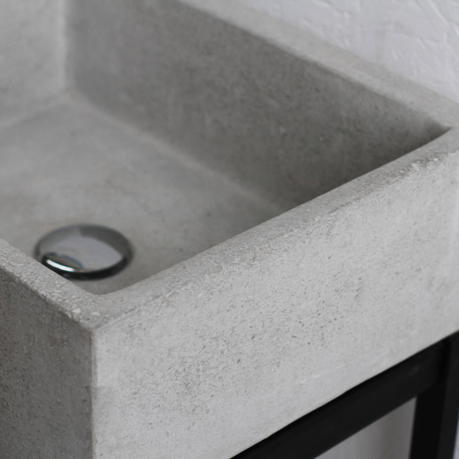 Lavello da Giardino Senza Rubinetto in Cemento Granulato di Marmo Madrid Grigio