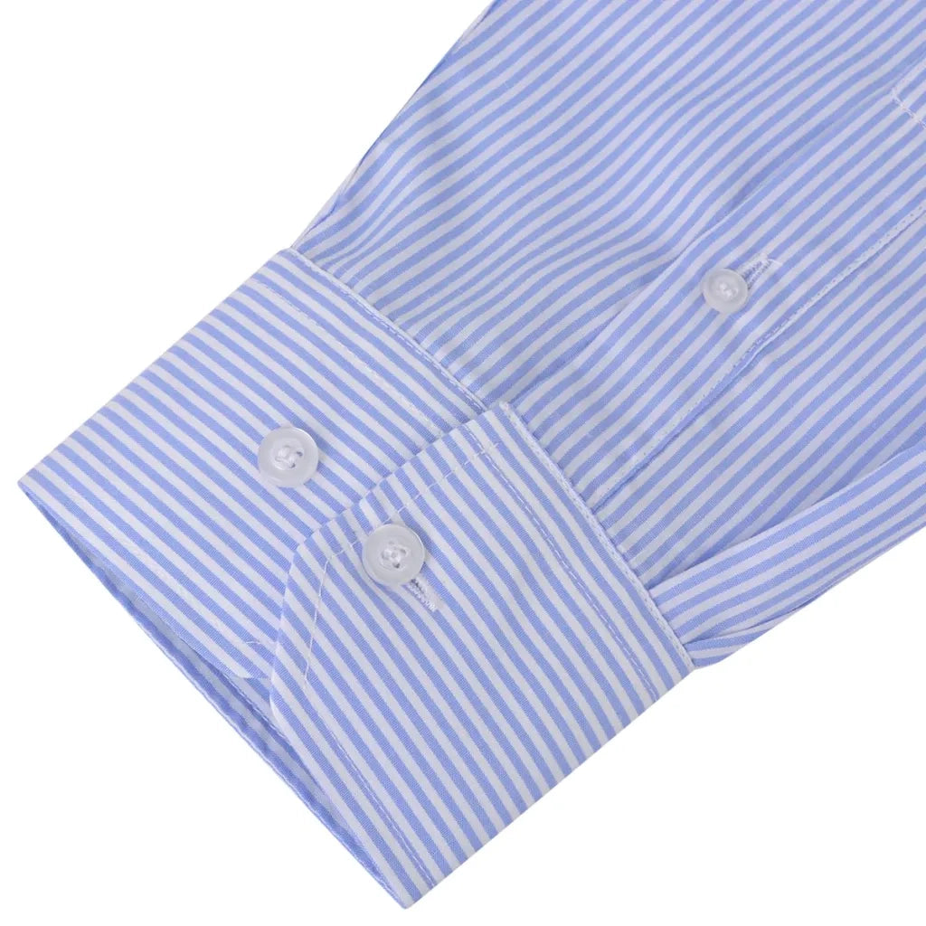 Camicia Uomo Business Bianca e Azzurra a Righe Taglia S 131594
