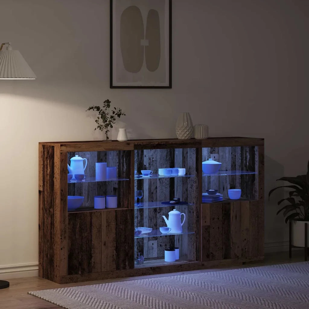 Madia LED Legno vecchio 181,5 x 37 x 100 cm Legno multistrato 3333125