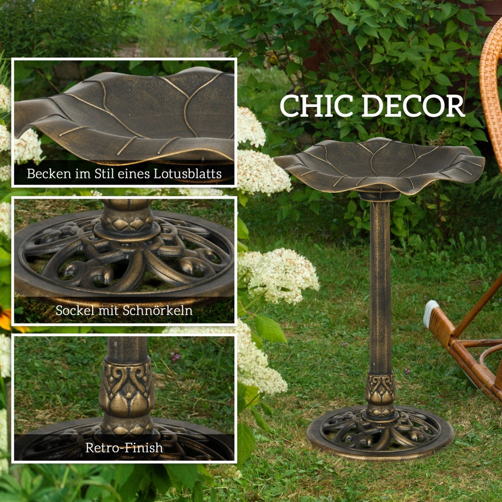 Vasca per uccelli ¨C zephmum ¨C bronzo ?50x71 cm