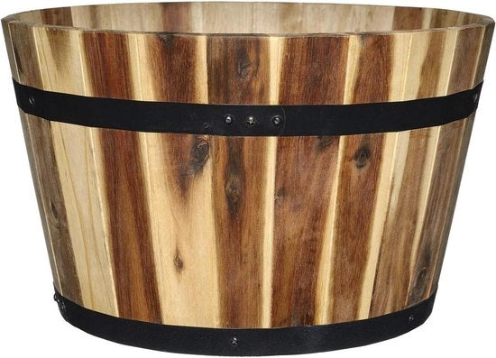 Piantagione Acacia in Metallo e Legno di Quercia 1 Pacco