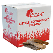 LISTELLI ACCENDIFUOCO IN LEGNO 14 decimetri cubi - in scatola  - KASART