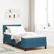 Letto a Sorgente LED con led Blu Scuro 80 x 200 cm Velluto 3342618
