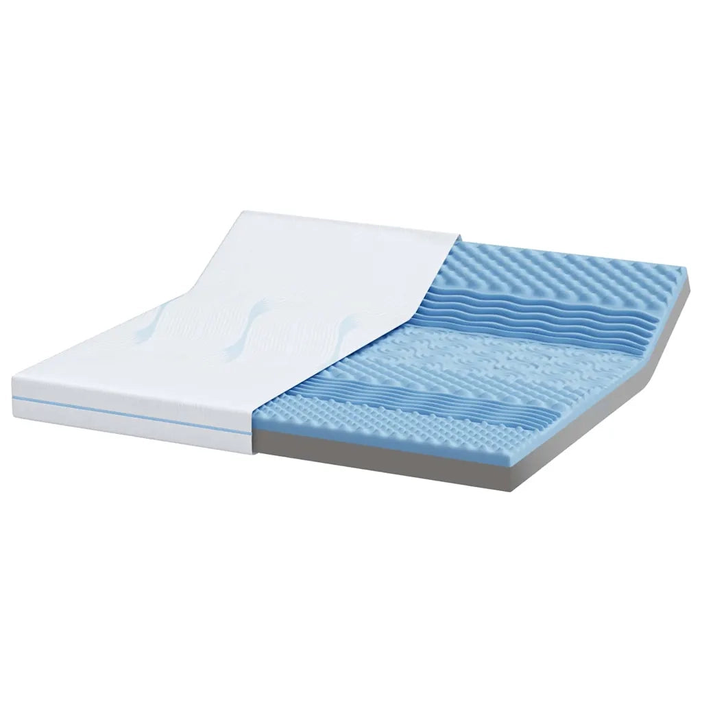 vidaXL Materasso Bianco 180 x 200 cm Schiuma