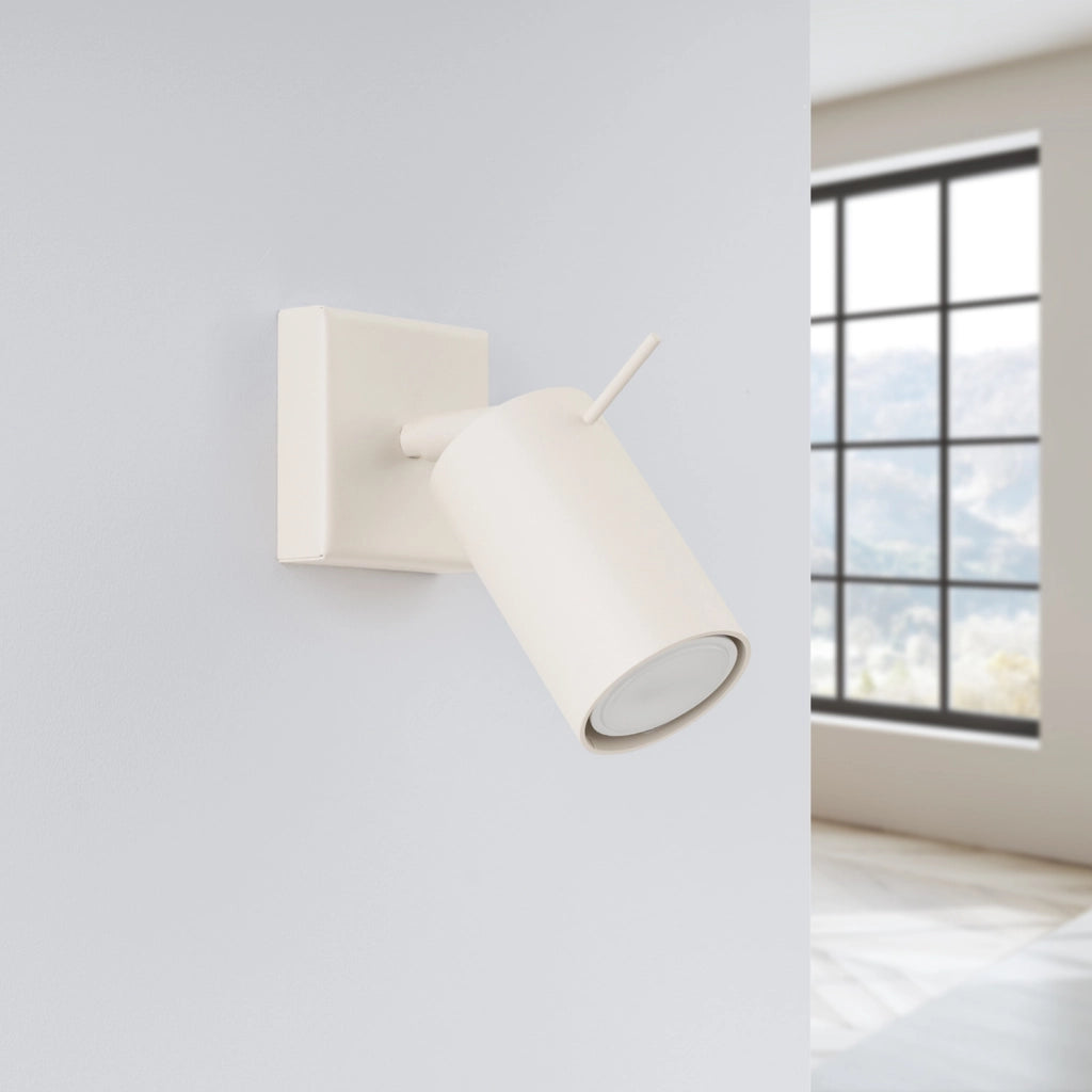 Applique da parete beige moderna orientabile GU10 10W