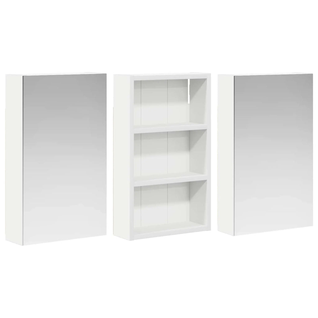 Set di Armadi da Bagno | Armadio da bagno con lo scaffale 3 pz 90 x 10,5 x 50 cm