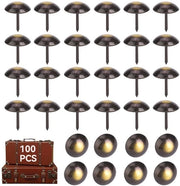 Nageli Meubili 100 Unita - Coprifili Decorativi - Spicchi a Testa Rotonda - Nageli Decorativi - Nageli Spessi - Dimensioni 19x23mm
