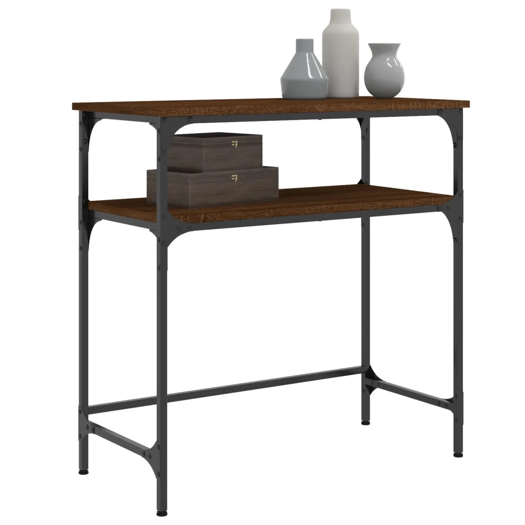 Tavolino Consolle Rovere Marrone 75x35,5x75cm Legno Multistratocod mxl 83340