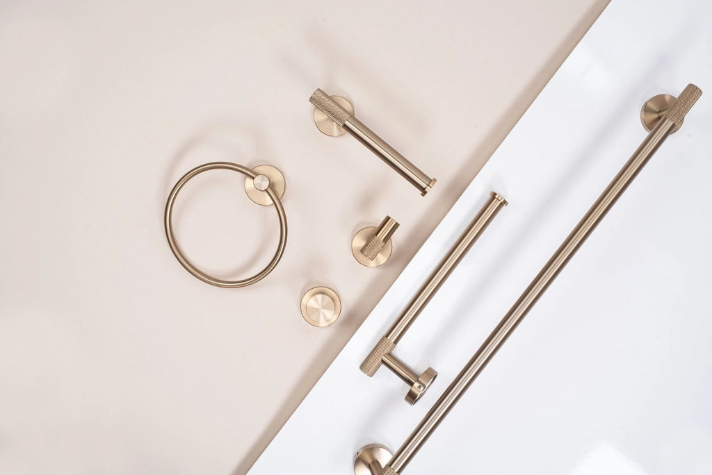 Portasciugamano Da Bagno Ring 6610 Modern Brush Gold