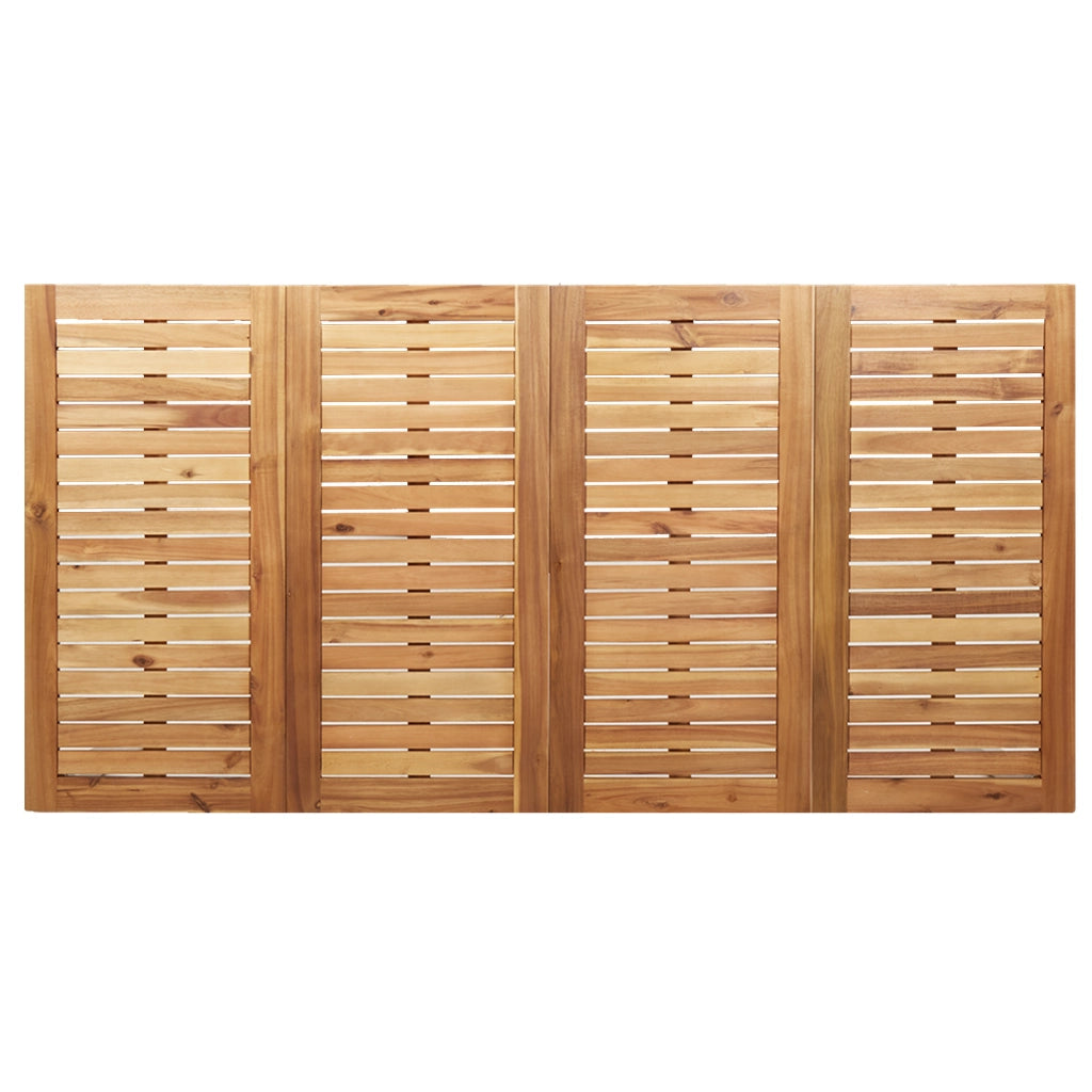 Tavolo da pranzo all'aperto 180x90x75 cm Legno massello di acacia