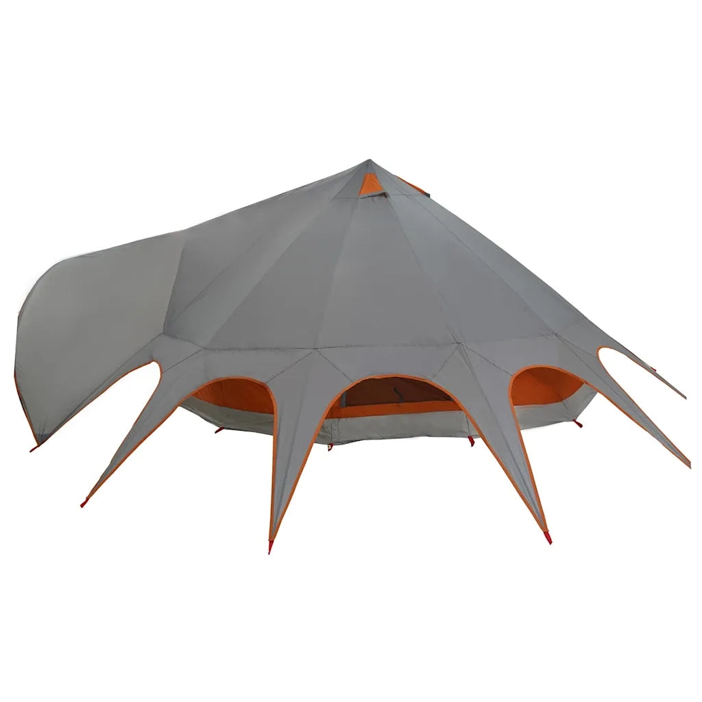 Tenda Teepee per 9 Persone con tetto Grigio e arancione 42004019