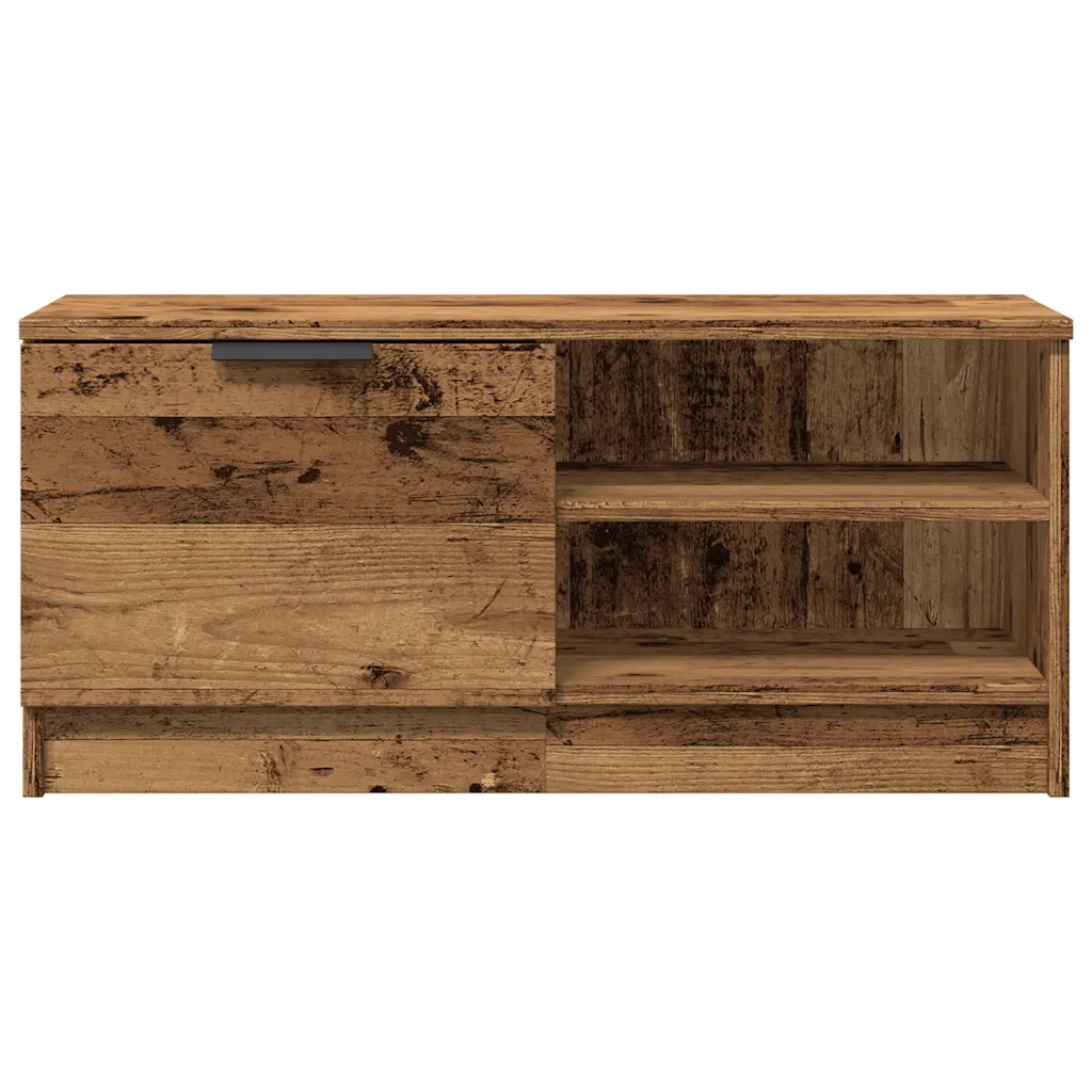 Mobile Porta TV Legno Vecchio 80x35x36,5 cm Legno Multistrato 856854