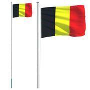 Asta e Bandiera Belgio 6,08 m Alluminio CFW4445748