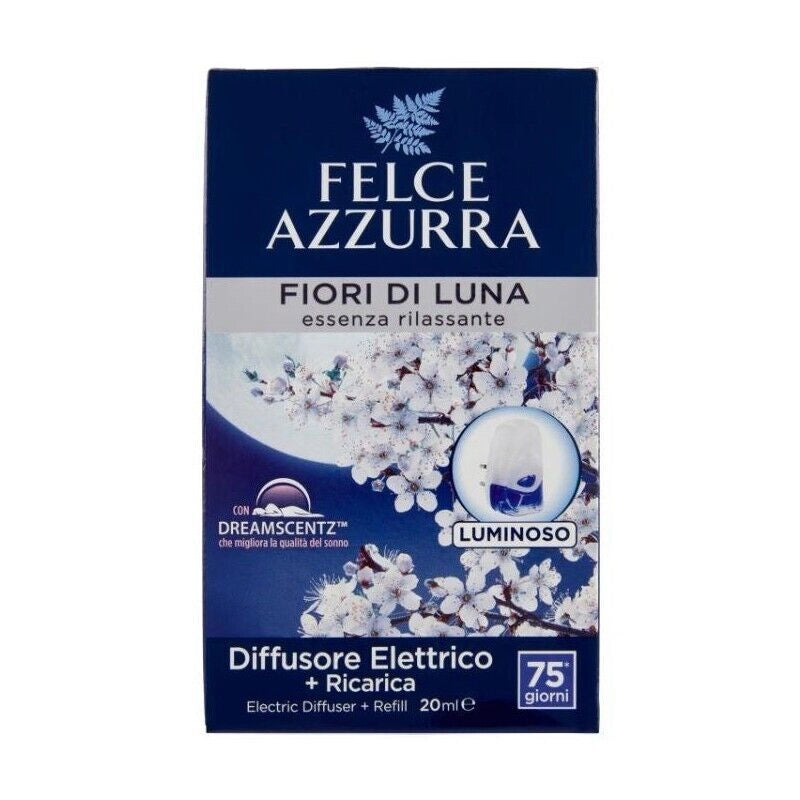 FELCE AZZURRA DIFFUSORE ELETTRICO LUMINOSO 20 ML FIORI DI LUNA OKY