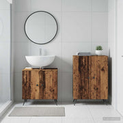 Set di Armadi da Bagno da 2 Pezzi BREDA Legno antico 3417646