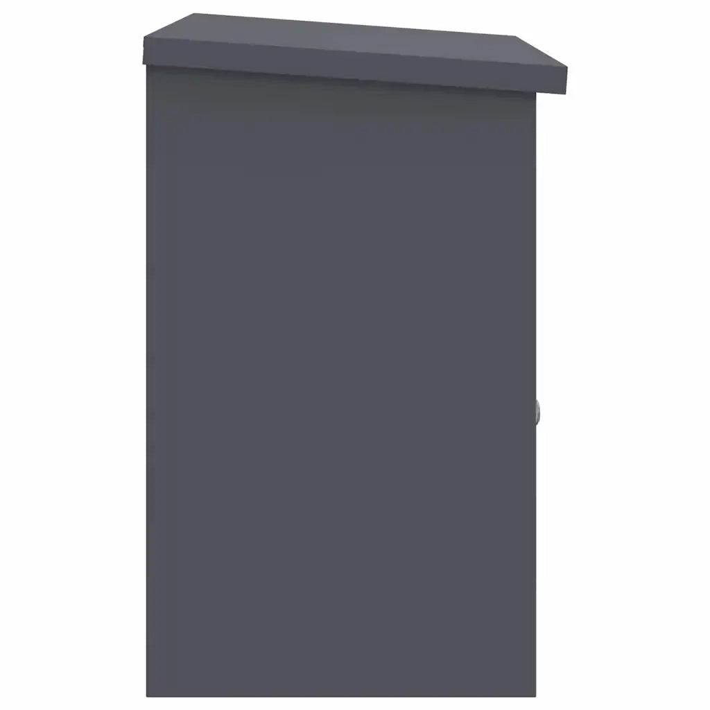 vidaXL Cassetta per pacchi Antracite 44 x 35 x 59 cm Acciaio