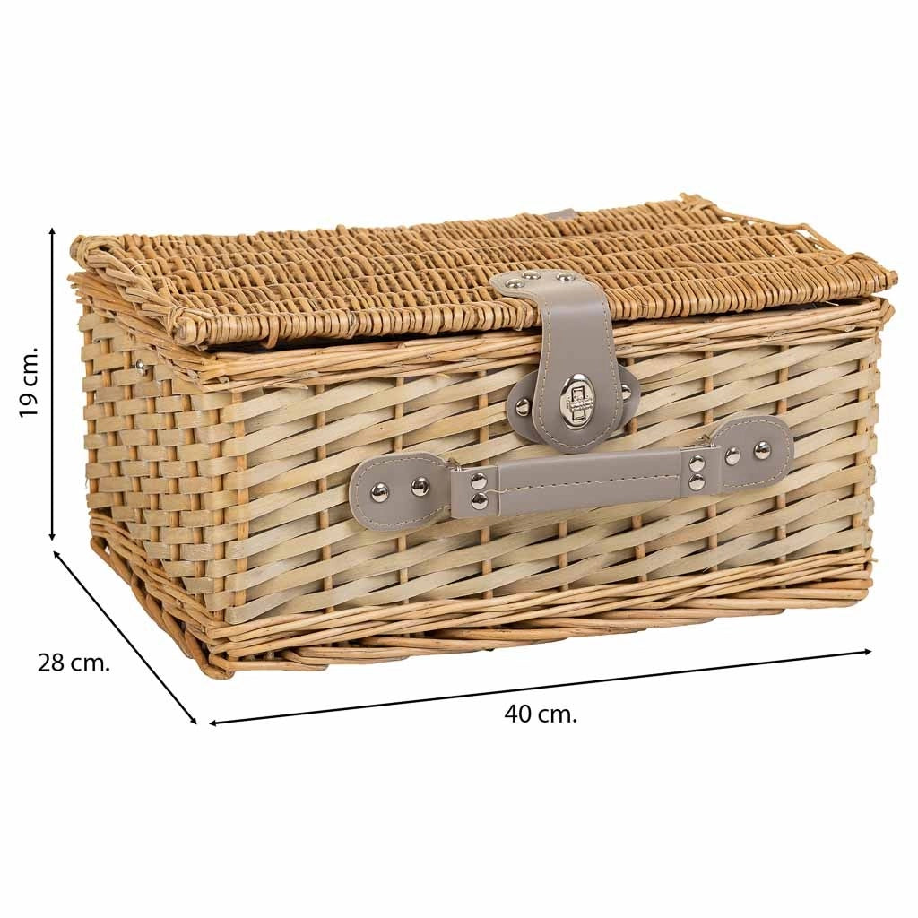 Cestino pic-nic marrone 40x28x19h