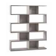 Libreria modulare 5 piani 150x37x178H cm in kit colore Cemento