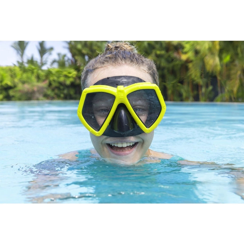 Trade Shop - Maschera Eversea Dive Lenti In Policarbonato 7-14 Anni Colori Assortiti 22040 -