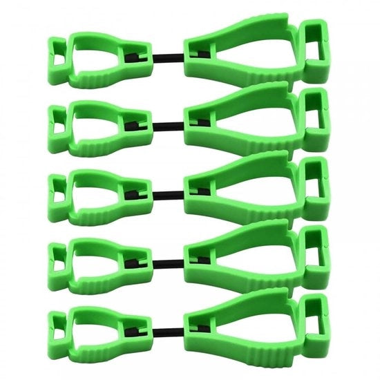 Clip per cappelli e guanti - 5 pezzi - Materiale plastico resistente - Fermo solido - Adatto per cappelli e guanti - Resistente all'usura e elastico - Lunga durata - Attacco a gancio