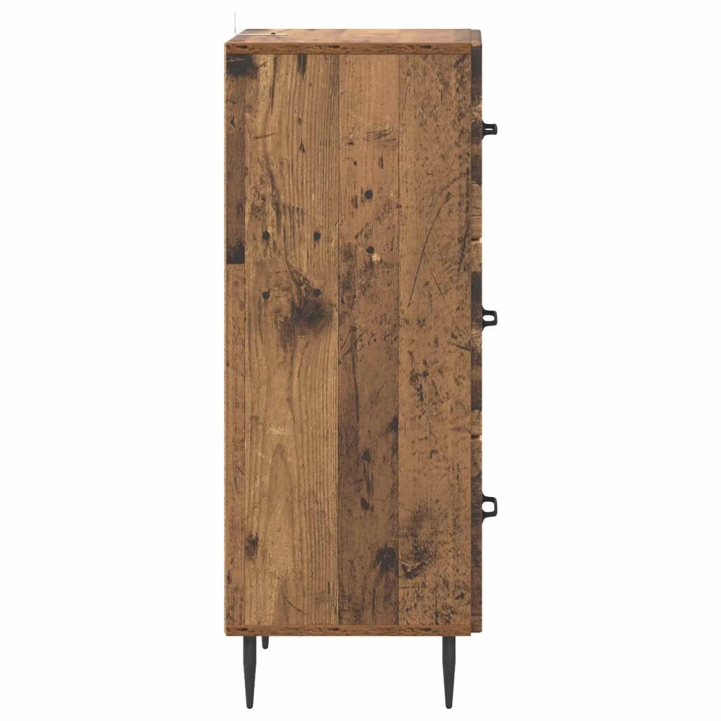 Mobile con Cassetti Legno antico 33 x 34,5 x 89,5 cm