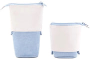 Etui 2-in-1 con cerniera, astuccio e porta penne, astuccio per ragazze, astuccio verticale, astuccio telescopico, porta penne per ragazze e adolescenti