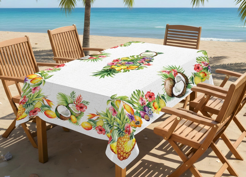 Tovaglia Copritavolo Cucina 100% Cotone Digitale Disegno Tropical GI - 150x180 - Tropical