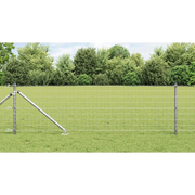 Recinzione con Posto Argento 0,8 x 10 m Acciaio