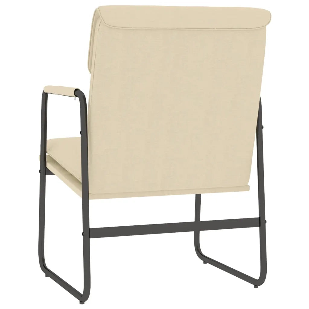 Sedia Lounge Crema 55x64x80 cm in Tessuto cod mxl 14143