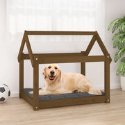 Cuccia per Cani Ambra 81x60x70 cm in Legno Massello di Pino 822210