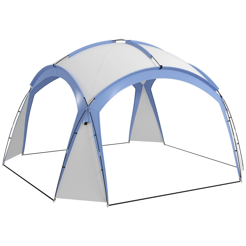 Gazebo da Giardino 3,5x3,5m ¨C Xylo ¨C Impermeabile Azzurro con Porta