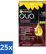 Olia 4.62 - Haarkleuring - Biondo Scuro Carota - Senza Ammoniaca - Colorante Permanente - Confezione in Bulk - 25 pezzi