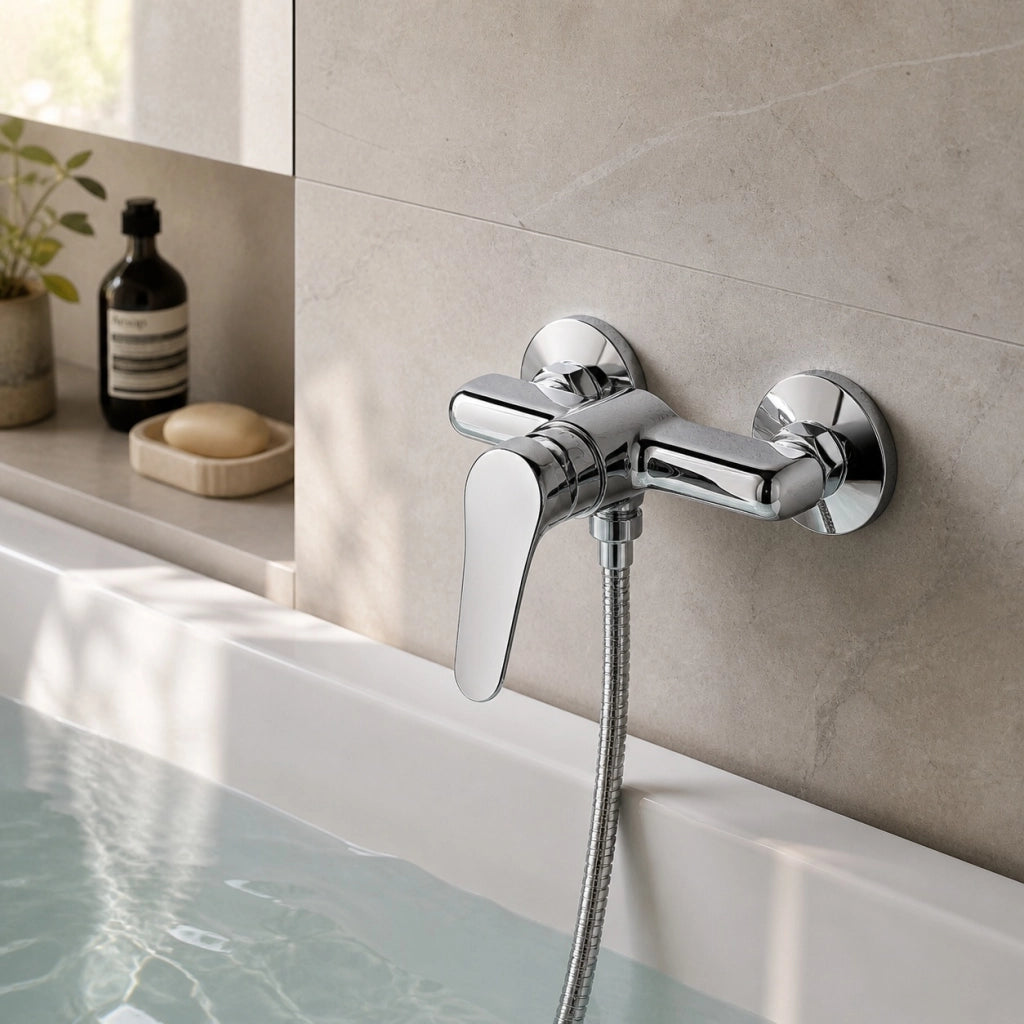 Rubinetto Miscelatore Vasca Bagno Doccia Cromato Monocomando 1/2" 52930