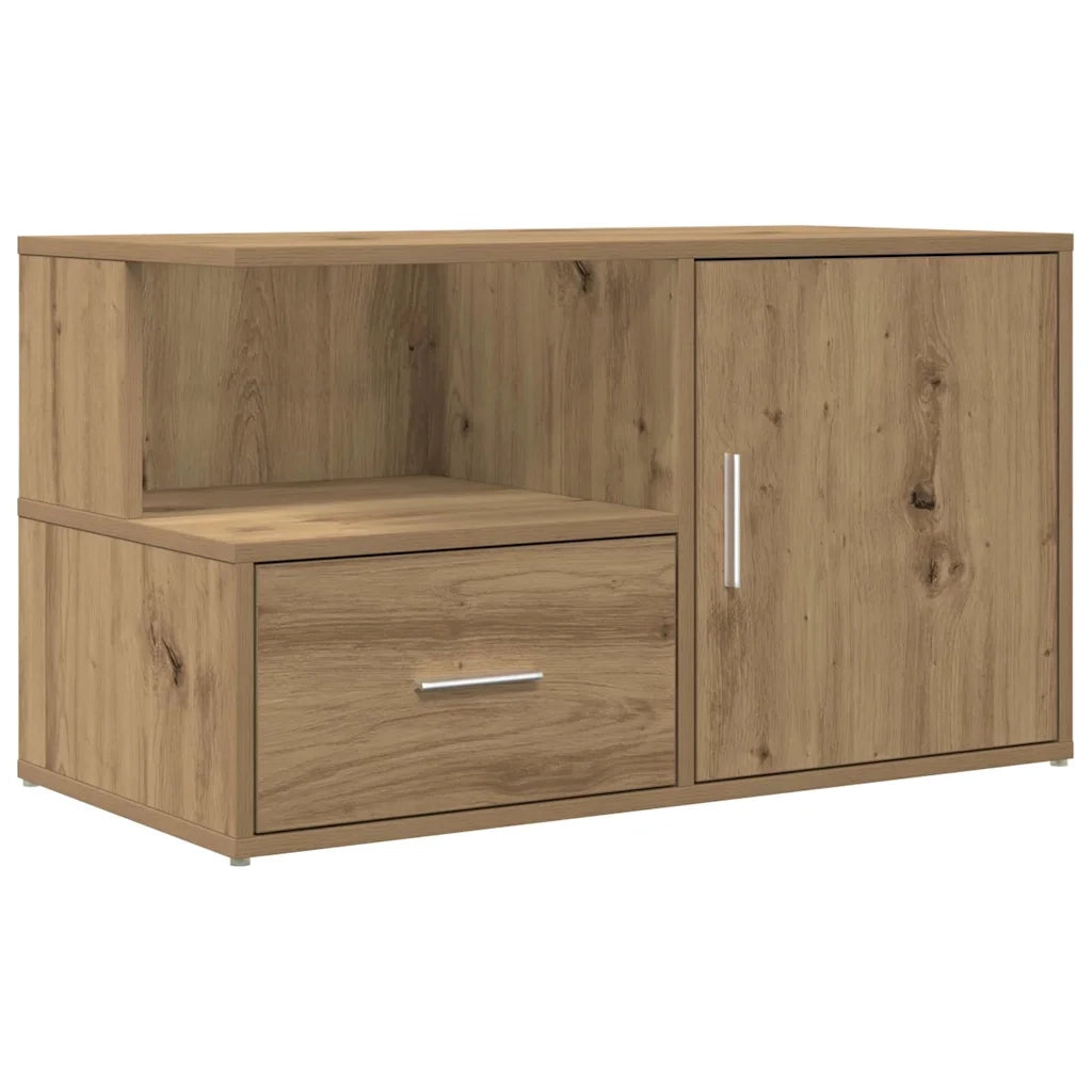 vidaXL Mobile Angolare Rovere Artigianale 200x40x45 cm in Truciolato
