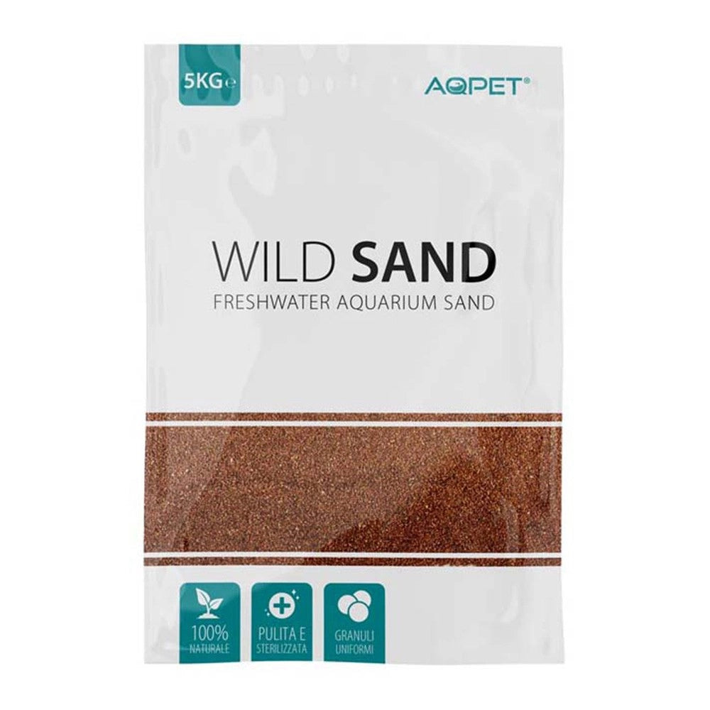 AqPet Wild Sand 1mm 5kg - sabbia naturale per acqua dolce Colore: Red Brick