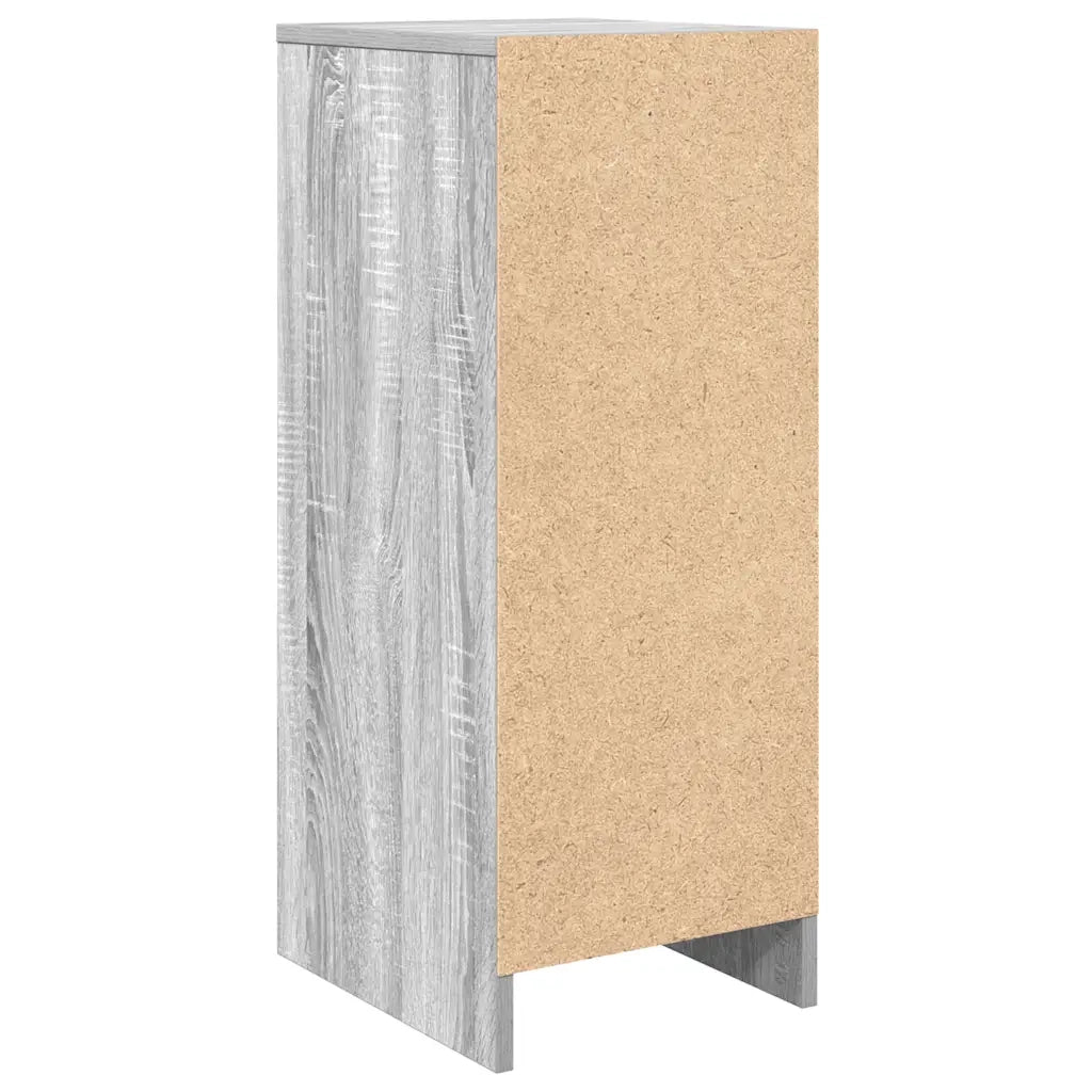 Scarpiera-Scaffale per scarpe Grigio Sonoma 29,5x34x76 cm in Legno Multistrato