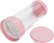 Siftatore per polvere, in plastica, con coperchio, sottilette per polvere, sottilette per farina, set di sottilette per polvere, sottilette per polvere, sottilette per farina, sottilette per spezie