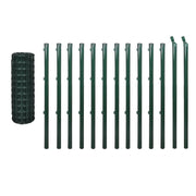 Recinzione da Giardino | Recinzione Europea in Acciaio 25 x 1,5 m Verde