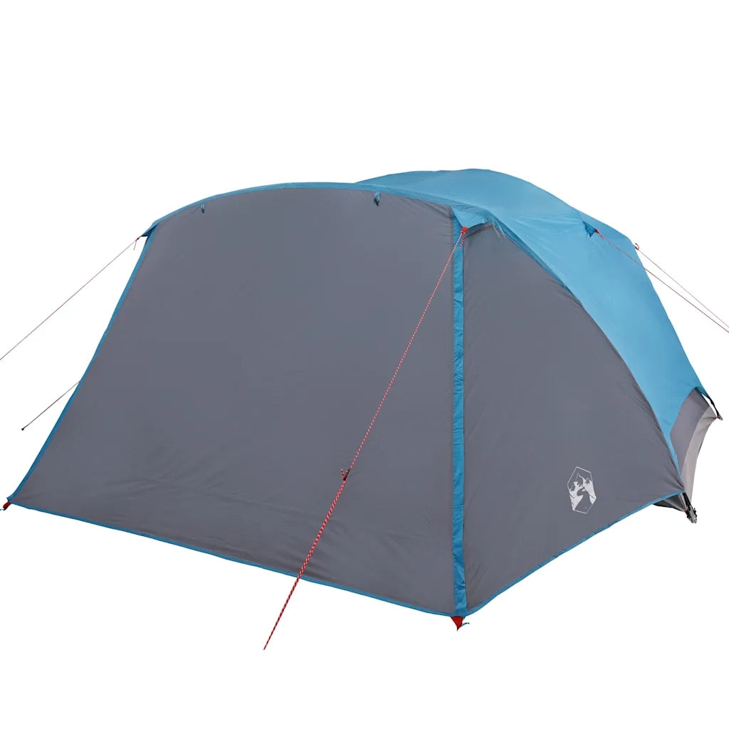 Tenda da Campeggio con Portico per 4 Persone Blu Impermeabile 94416