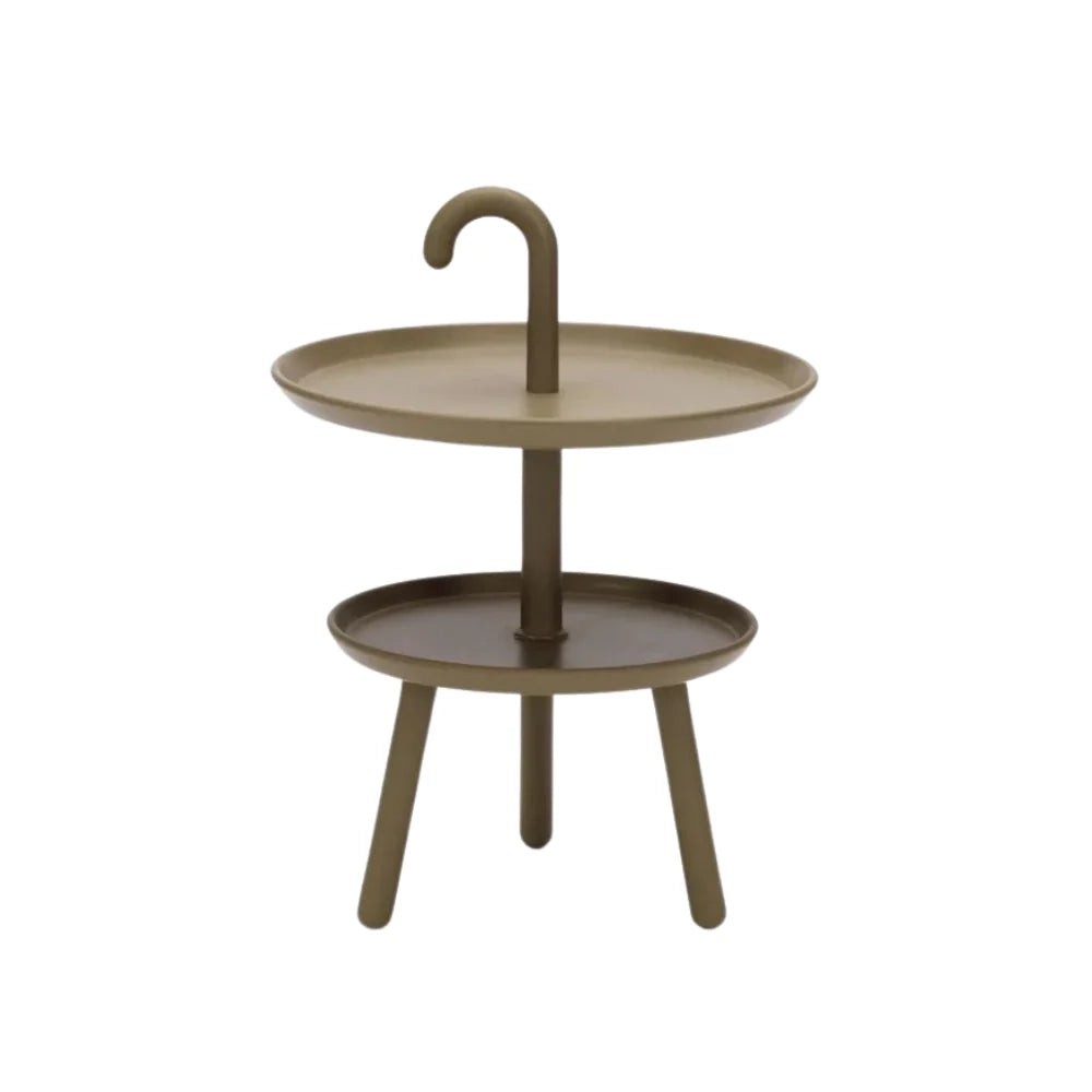 Tavolino da esterno Hook Verde militare Ø.41cm x H. 55cm