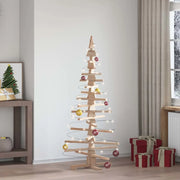 vidaXL Albero di Natale Decorativo in Legno 150 cm Legno Massello Pino